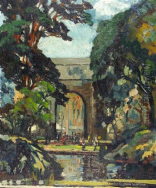 Dublin - St. Stephens Green - The Archway Oil Painting by John Frederick Hunter