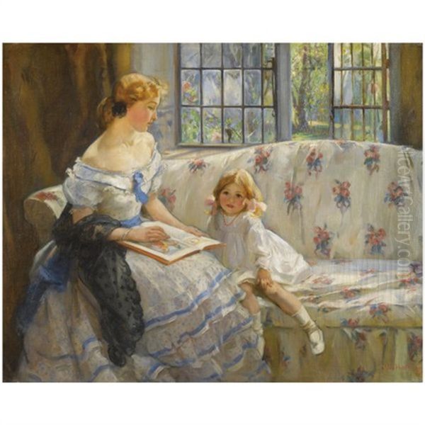 Once Upon A Time Oil Painting by Mary Ethel Young Hunter