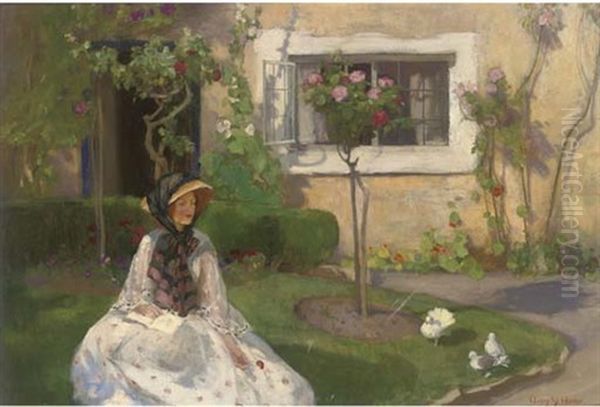 A Quiet Moment Oil Painting by Mary Ethel Young Hunter