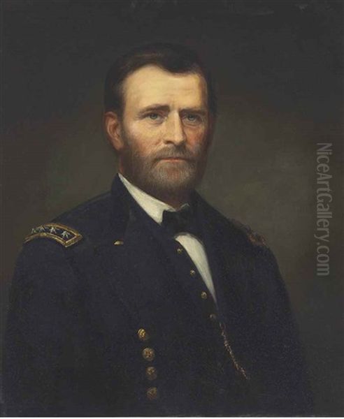 Portrait Of General Ulysses S. Grant, 1875 Oil Painting by Daniel Huntington