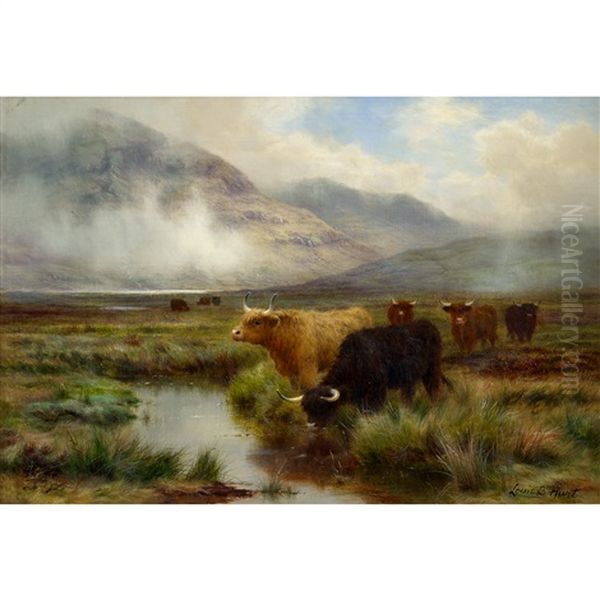 Early Morning Oil Painting by Louis Bosworth Hurt