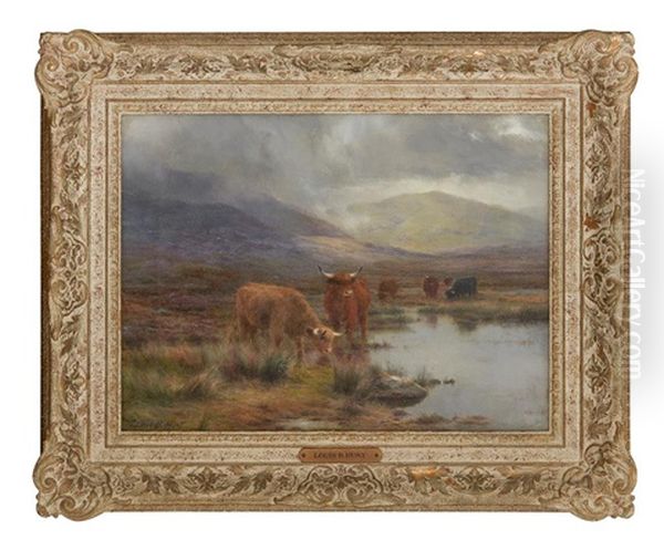 The Rainy Moorland Oil Painting by Louis Bosworth Hurt