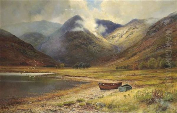 The Head Of Kingairloch Oil Painting by Louis Bosworth Hurt