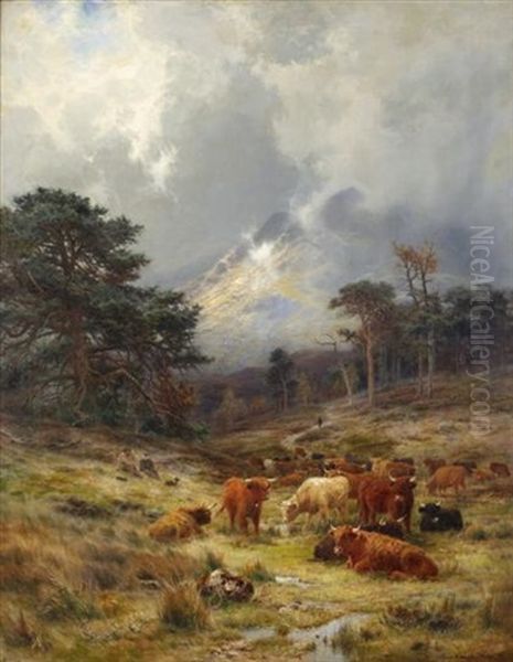 Braes At Orchy, Argylshire Oil Painting by Louis Bosworth Hurt