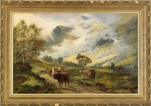 In The Trossachs Oil Painting by Louis Bosworth Hurt