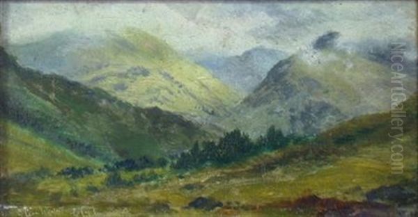 Ben Vane (+ Another; Pair) Oil Painting by Louis Bosworth Hurt