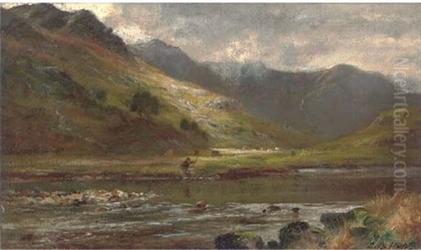 The End Of The Year- In The Woods At Bettws-y-coed (+ In Glen Shiel, Ross-shire; Pair) by Louis Bosworth Hurt