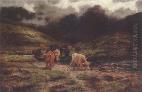 Glencoe Oil Painting by Louis Bosworth Hurt