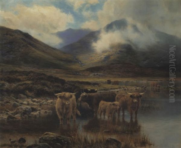 Near Glencoe Oil Painting by Louis Bosworth Hurt