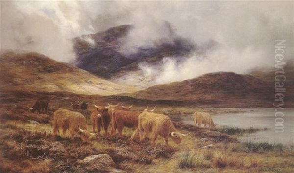 The Clearing Of The Hills, In A Perthshire Glen Oil Painting by Louis Bosworth Hurt