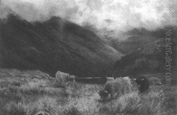 At Invershiel, Ross Shire Oil Painting by Louis Bosworth Hurt