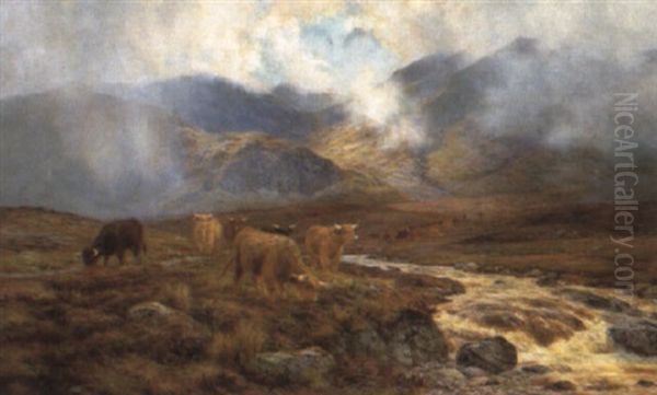 On Ronnoch Moor Oil Painting by Louis Bosworth Hurt