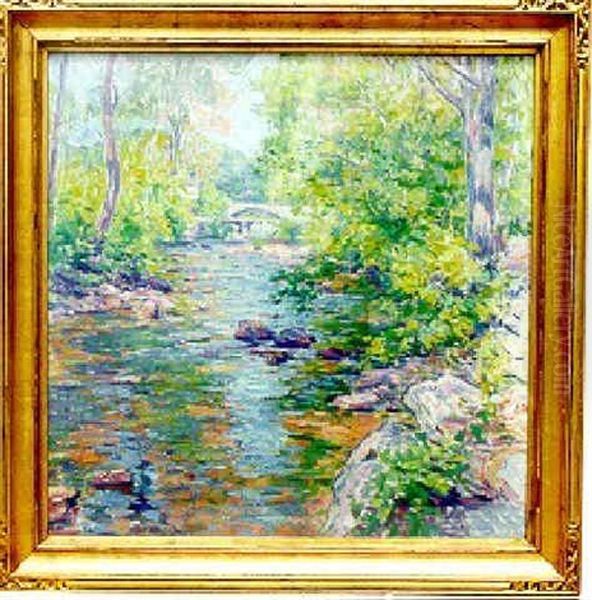 Spring Morning Oil Painting by Frank Townsend Hutchens