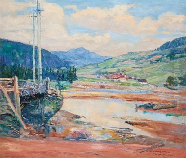 La Bature, Baie St. Paul Oil Painting by Frederick William Hutchison