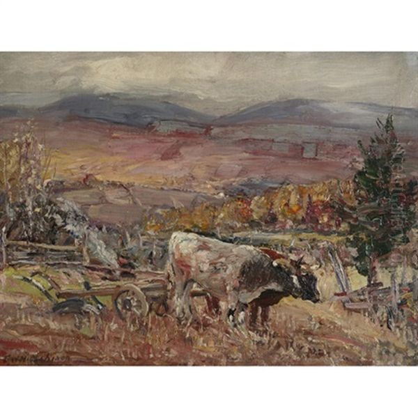 Plowing, Baie St. Paul by Frederick William Hutchison