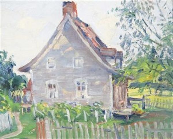 Summer Scene, Quebec Oil Painting by Frederick William Hutchison