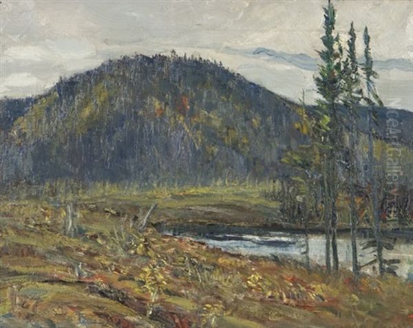 Lake In Laurentian Park Oil Painting by Frederick William Hutchison