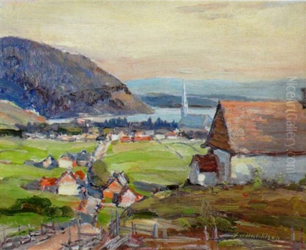 Scene On The St. Lawrence, Baie St. Paul by Frederick William Hutchison