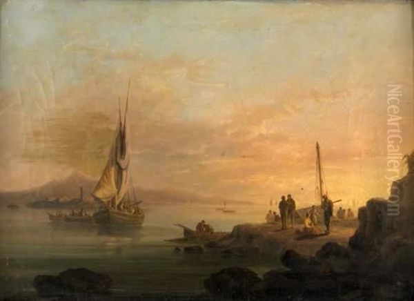 Le Retour De La Peche Oil Painting by Francois Pierre Barry