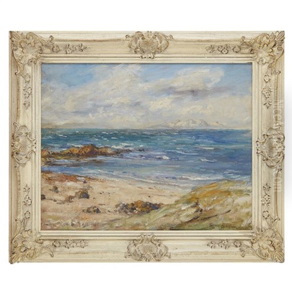 Blue Seas, Summer Skies Oil Painting by Robert Gemmell Hutchison