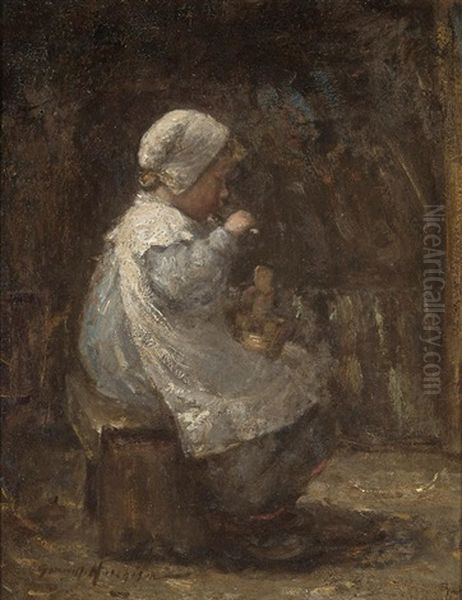 The Evening Meal Oil Painting by Robert Gemmell Hutchison