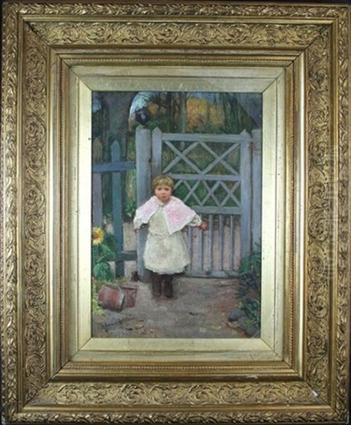 Little Girl Oil Painting by Robert Gemmell Hutchison