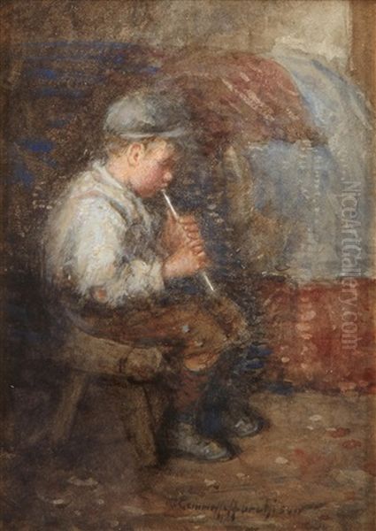 Leisure Moments Oil Painting by Robert Gemmell Hutchison