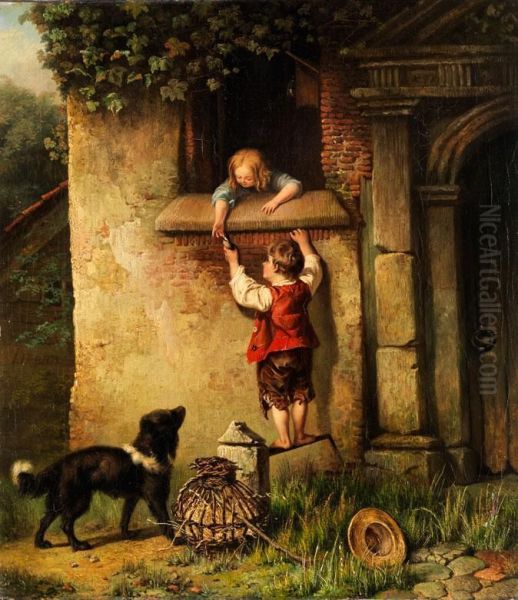 Kinderszene Oil Painting by James Barry