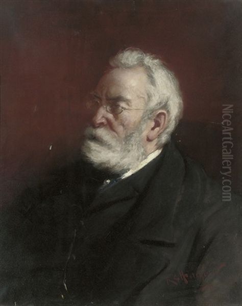 Portrait Of A Gentleman Oil Painting by Robert Gemmell Hutchison