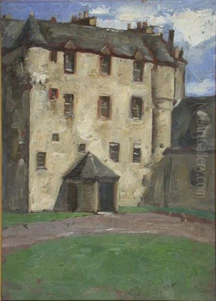 Traquair House Oil Painting by Robert Gemmell Hutchison