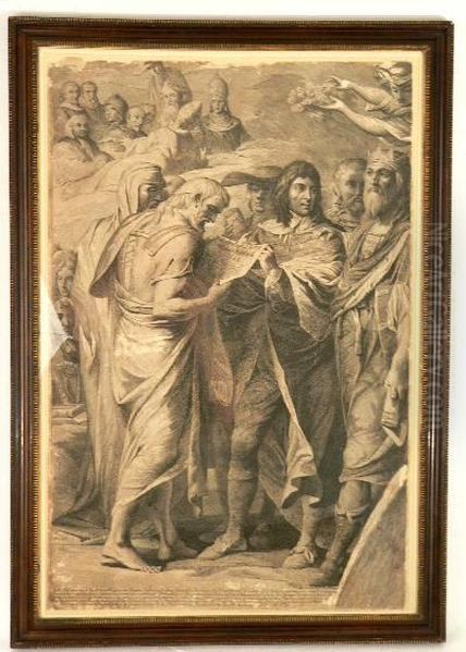 A Rare Engraving Of Historical Interest Oil Painting by James Barry