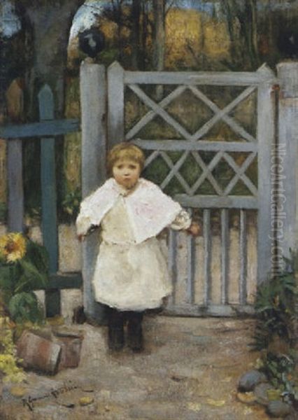 The Young Gate Keeper Oil Painting by Robert Gemmell Hutchison