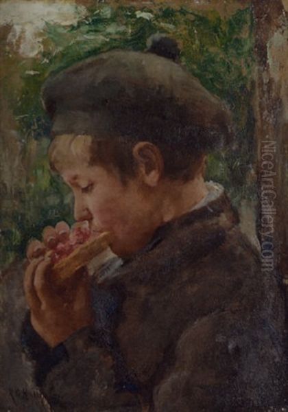 The Jelly Piece Oil Painting by Robert Gemmell Hutchison