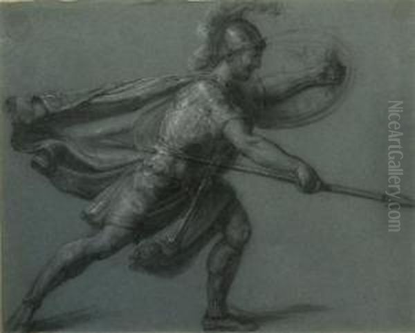 Studies Of Gladiators Oil Painting by James Barry