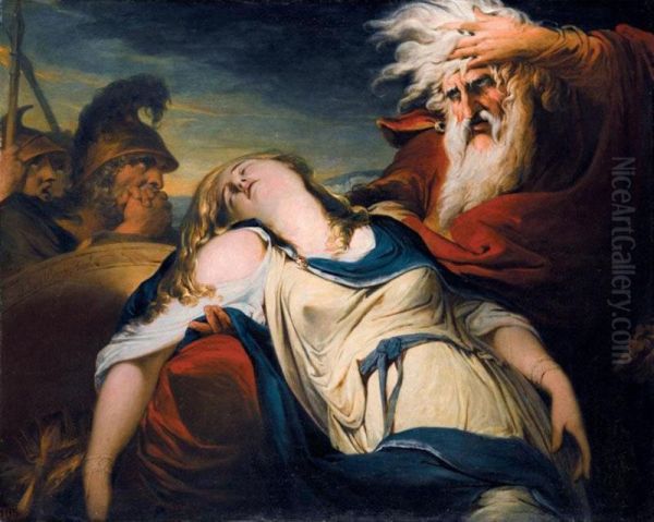 King Lear Weeping Over The Body Of Cordelia Oil Painting by James Barry