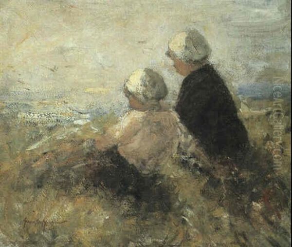 Among The Dunes Oil Painting by Robert Gemmell Hutchison