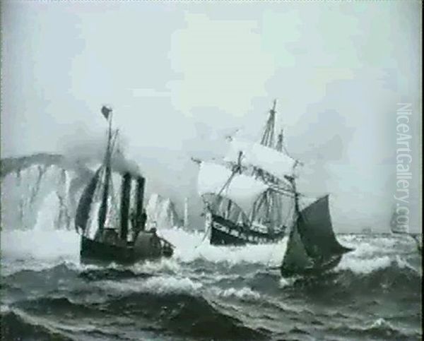 Marine Oil Painting by Julius Huth