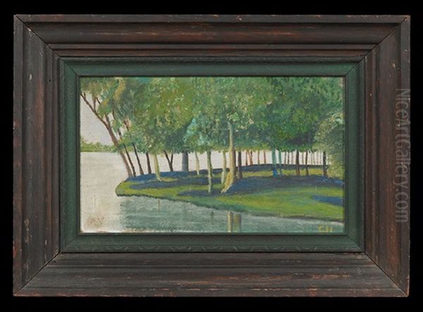 Louisiana Landscape, West Feliciana Parish Oil Painting by Charles Woodward Hutson