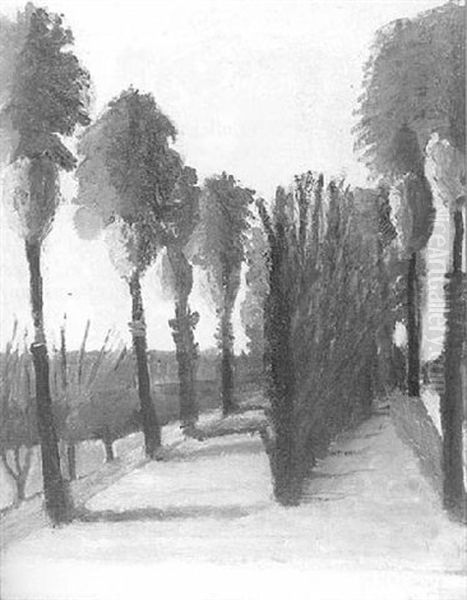 Palms At City Park, New Orleans Oil Painting by Charles Woodward Hutson