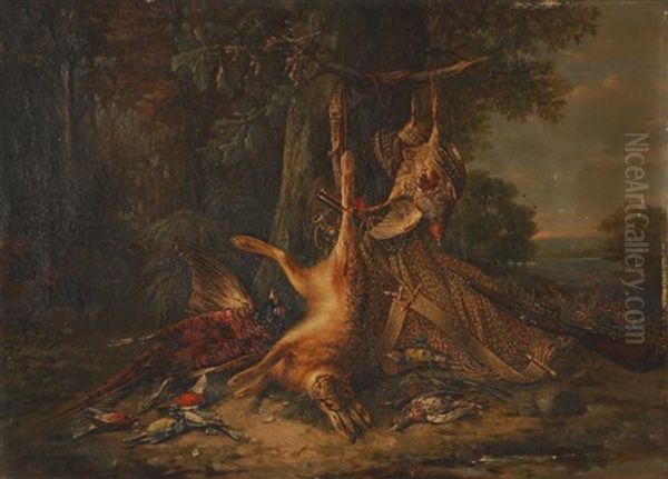 Trophee De Chasse Oil Painting by Francois Joseph Huygens