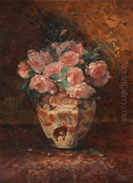 Jarron Con Flores Oil Painting by Francois Joseph Huygens