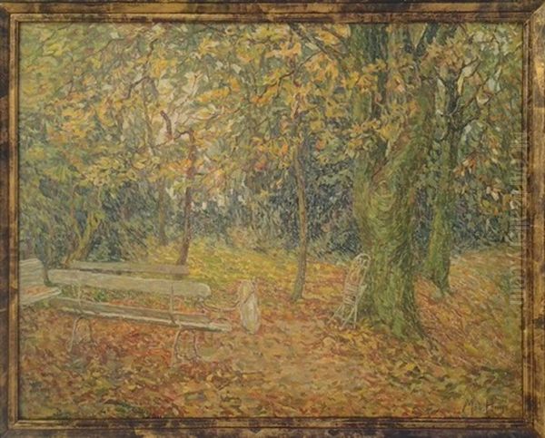 Parc En Automne Oil Painting by Modest Huys