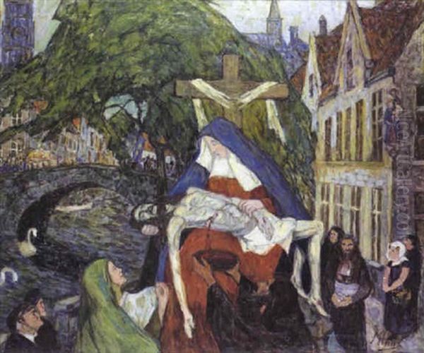 Heilige Bloedprocessie Te Brugge Oil Painting by Modest Huys