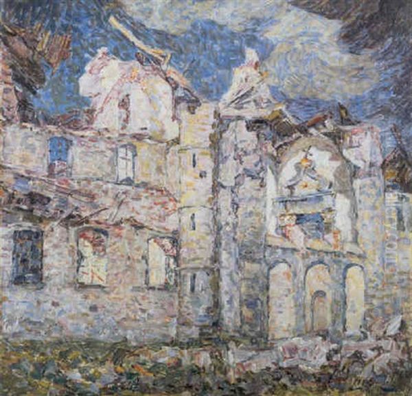 Ruines Te Eyne Oil Painting by Modest Huys