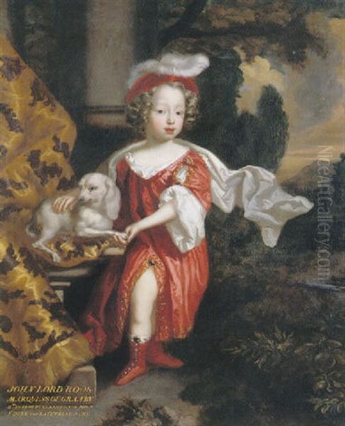 Portrait Of John Manners, K.g., Marquis Of Granby, 2nd Duke Of Rutland, When A Child Oil Painting by Jacob Huysmans