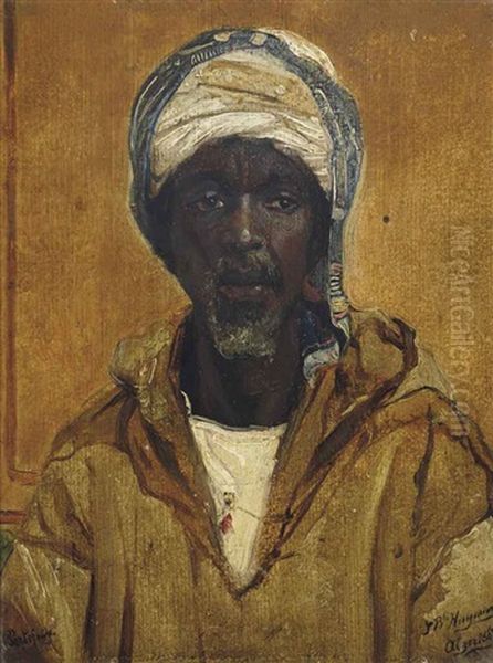 Portrait Of A Moor Oil Painting by Jan Baptist Huysmans