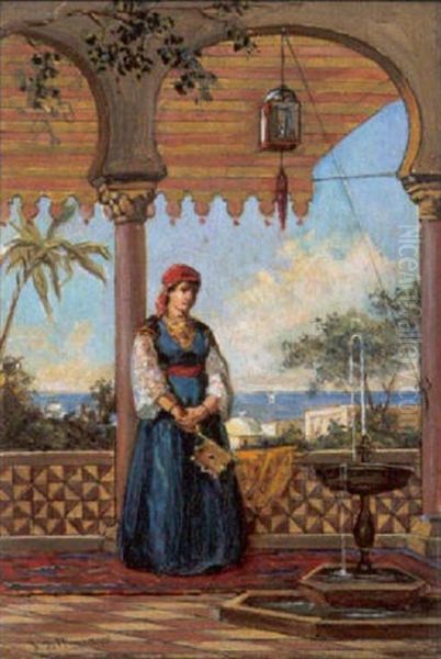 Femme Israelite, Algerie Oil Painting by Jan Baptist Huysmans