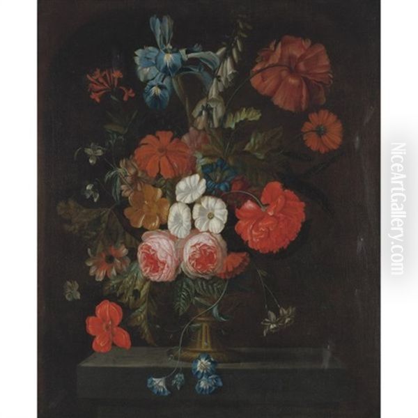 Still Life With Roses by Justus van Huysum the Elder