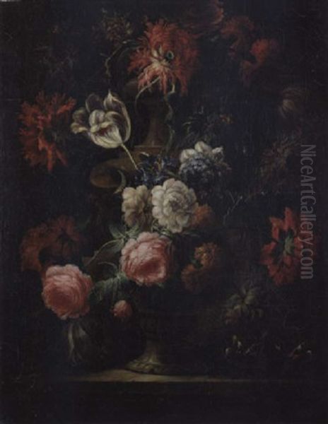 Blumenstilleben Oil Painting by Jan Van Huysum