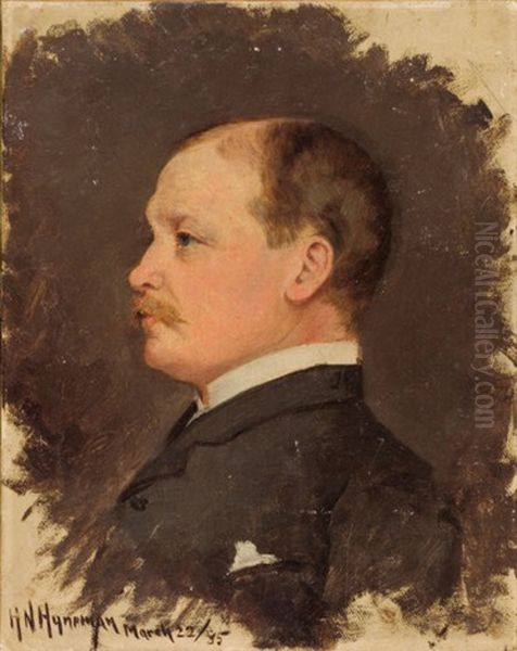 Portrait Of Mr. Cht. Collis Oil Painting by Herman N. Hyneman